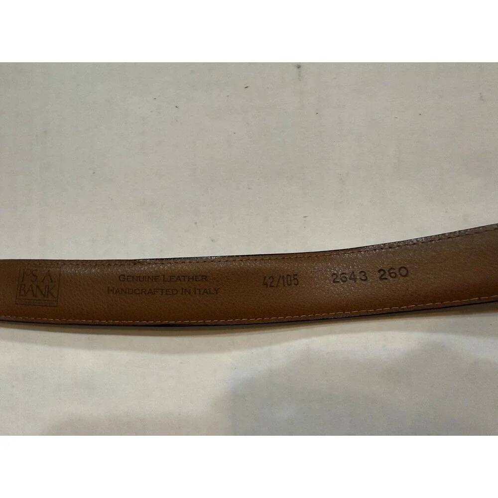 Jos. A. Bank‎ Men’s Belt Italian Genuine Leather Brown 42/105 Dress Signature